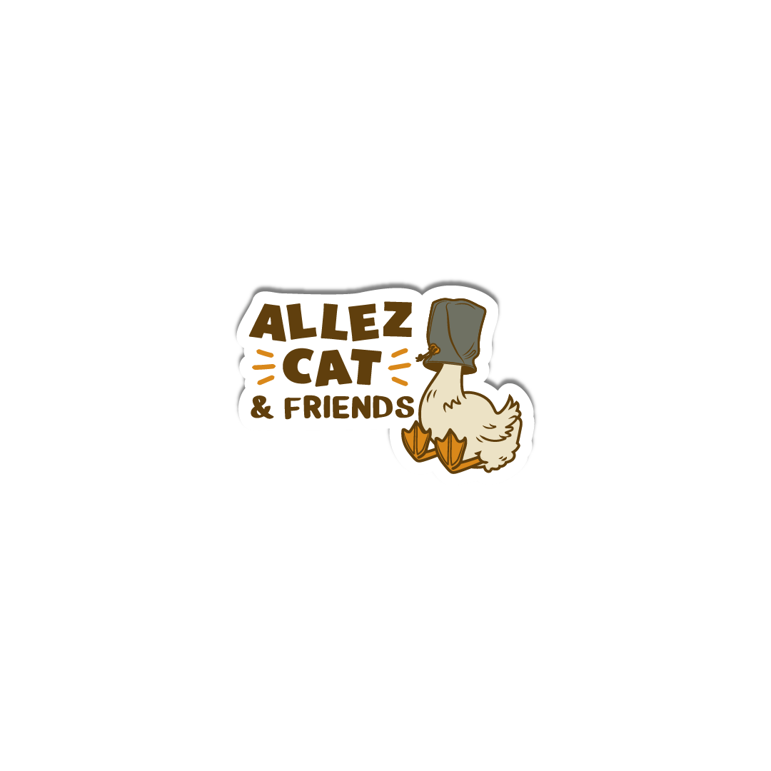 Allez Cat & Friends Duck Sticker