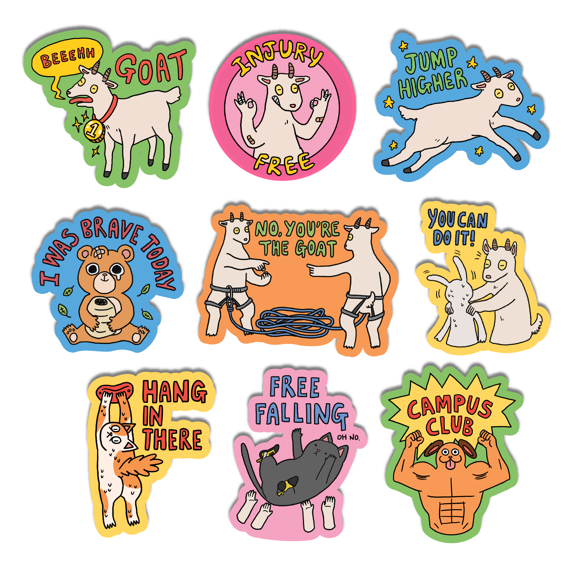 Geetus Sticker Goated Stickers – Allez Cat and Friends