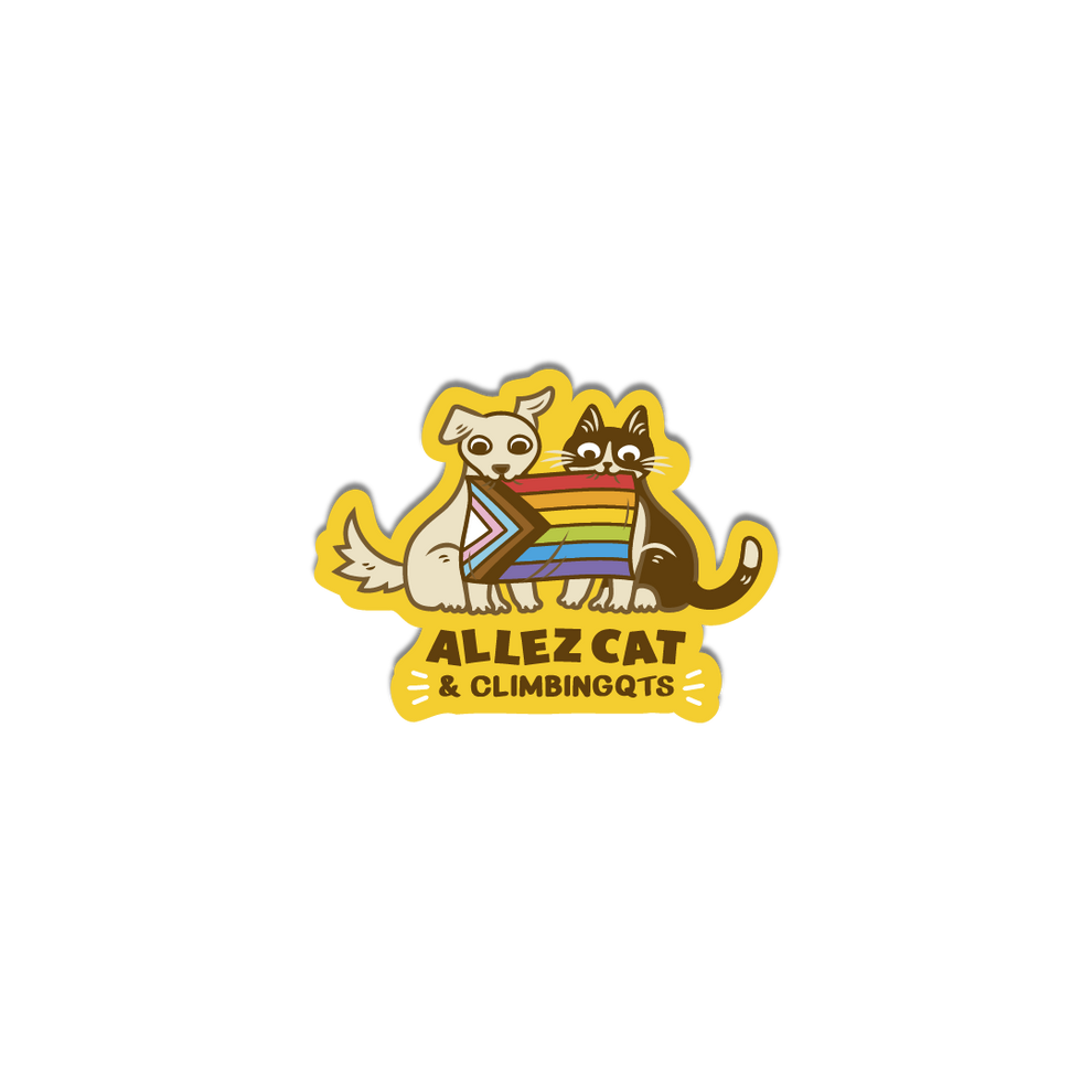 Allez Cat & ClimbingQTs Sticker – Allez Cat and Friends